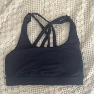 Navy lulu lemon sports bra